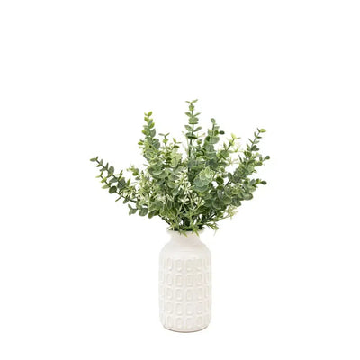 Retro Vase with Eucalyptus