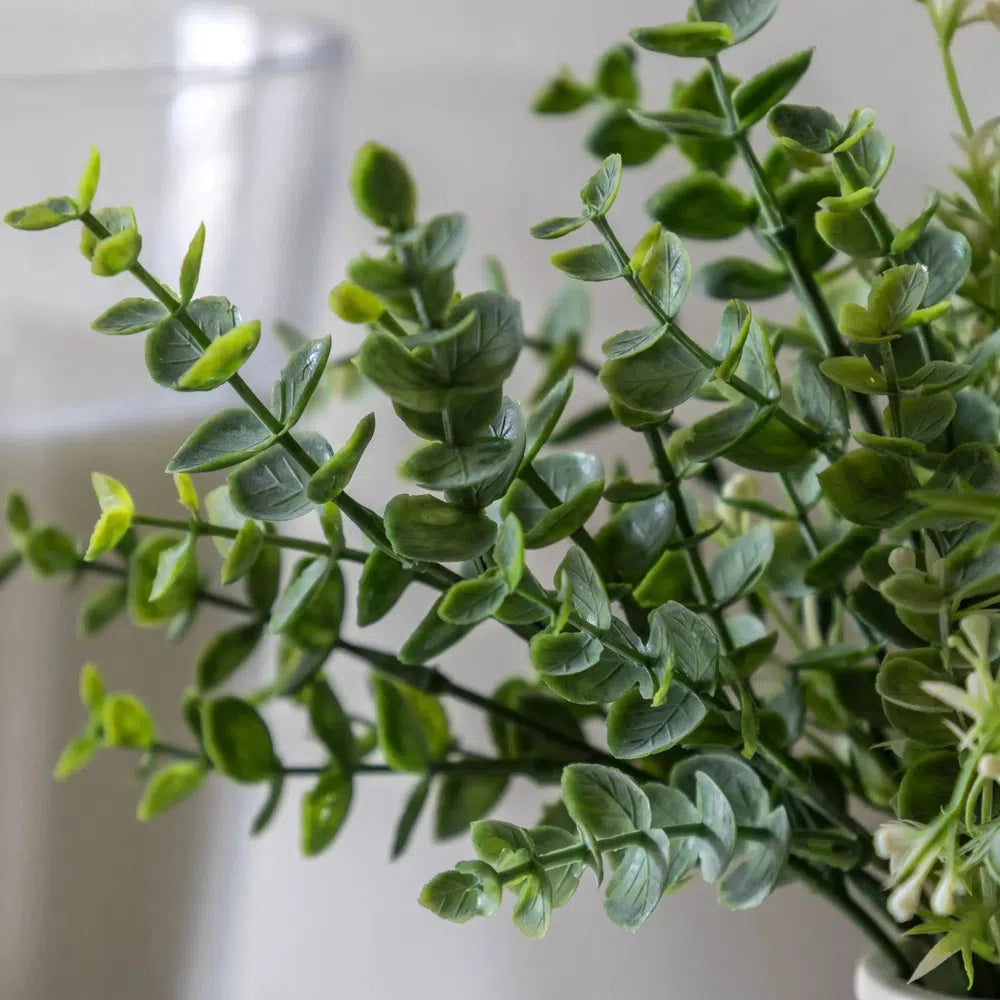 Retro Vase with Eucalyptus