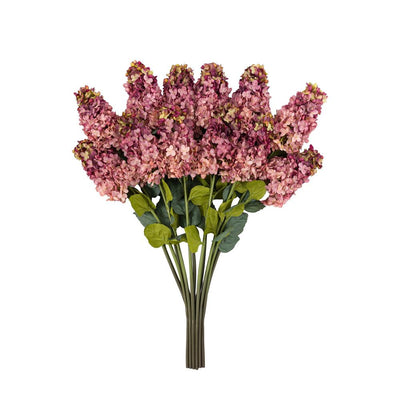Vintage Hydrandea Stem Pink