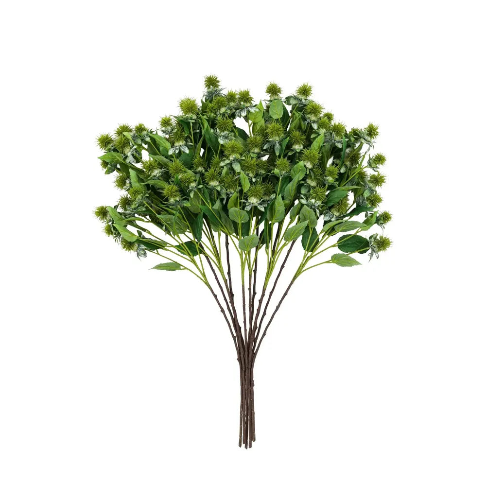 Faux Stem Thistle Green