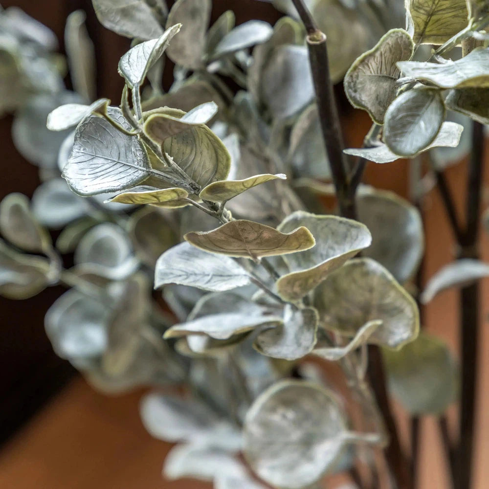 Faux Eucalyptus in Ceramic Pot Ivory