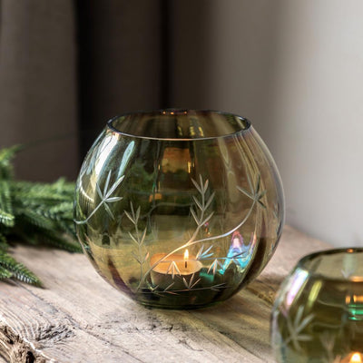 Floral Iridescent Tealight Holder Pack