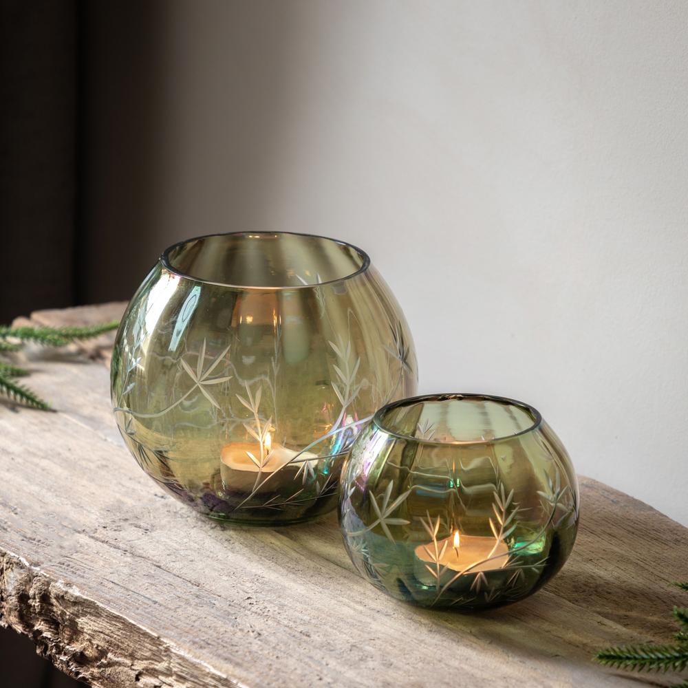 Floral Iridescent Tealight Holder Pack
