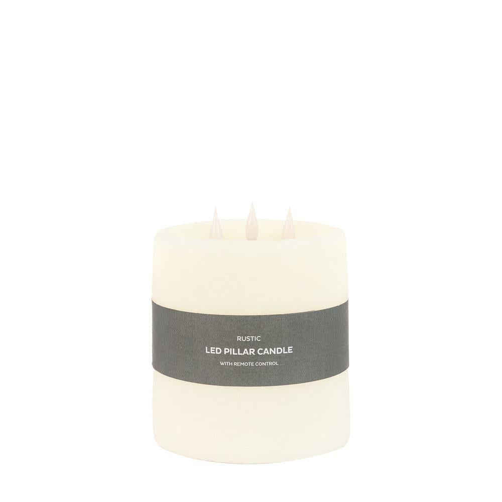 3 Wick LED Candle Ivory