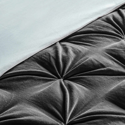 Opulent Velvet Bedspread Charcoal