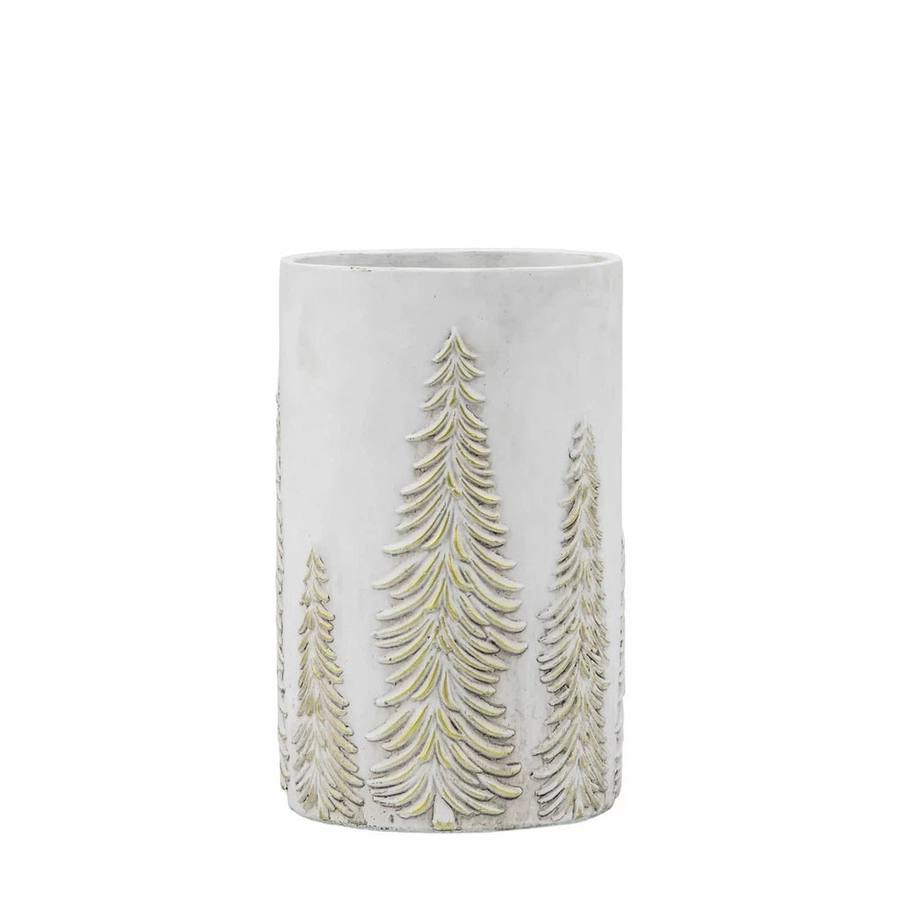 x4 Forest Vase White and Gold