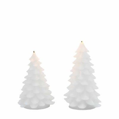 x12 LED Festive Tree Candle White