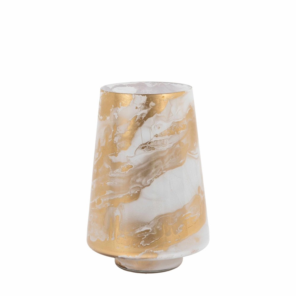 Marbled Hurricane Candle Holder Medium