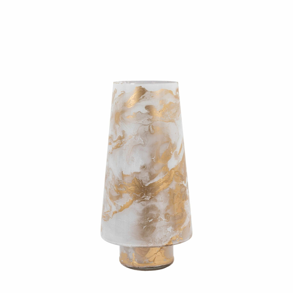 Marbled Hurricane Candle Holder Large