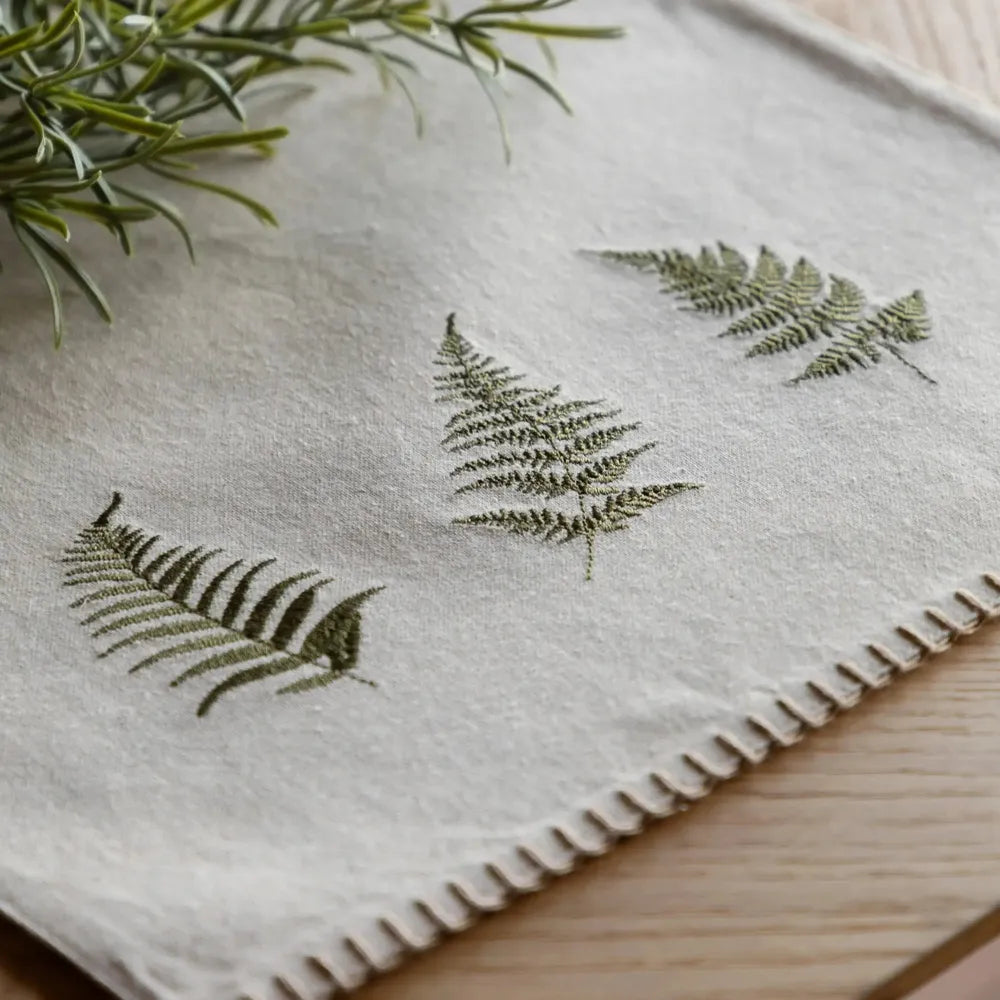 Autumn Woodland Check Table Runner