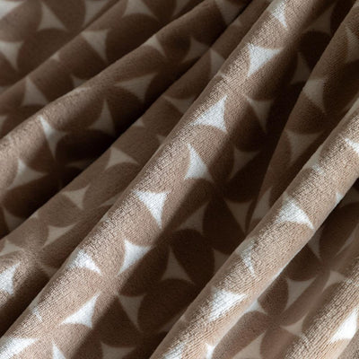 Modern Flannel Throw Taupe