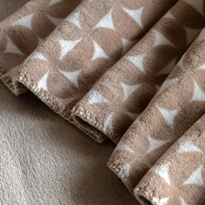 Modern Flannel Throw Taupe