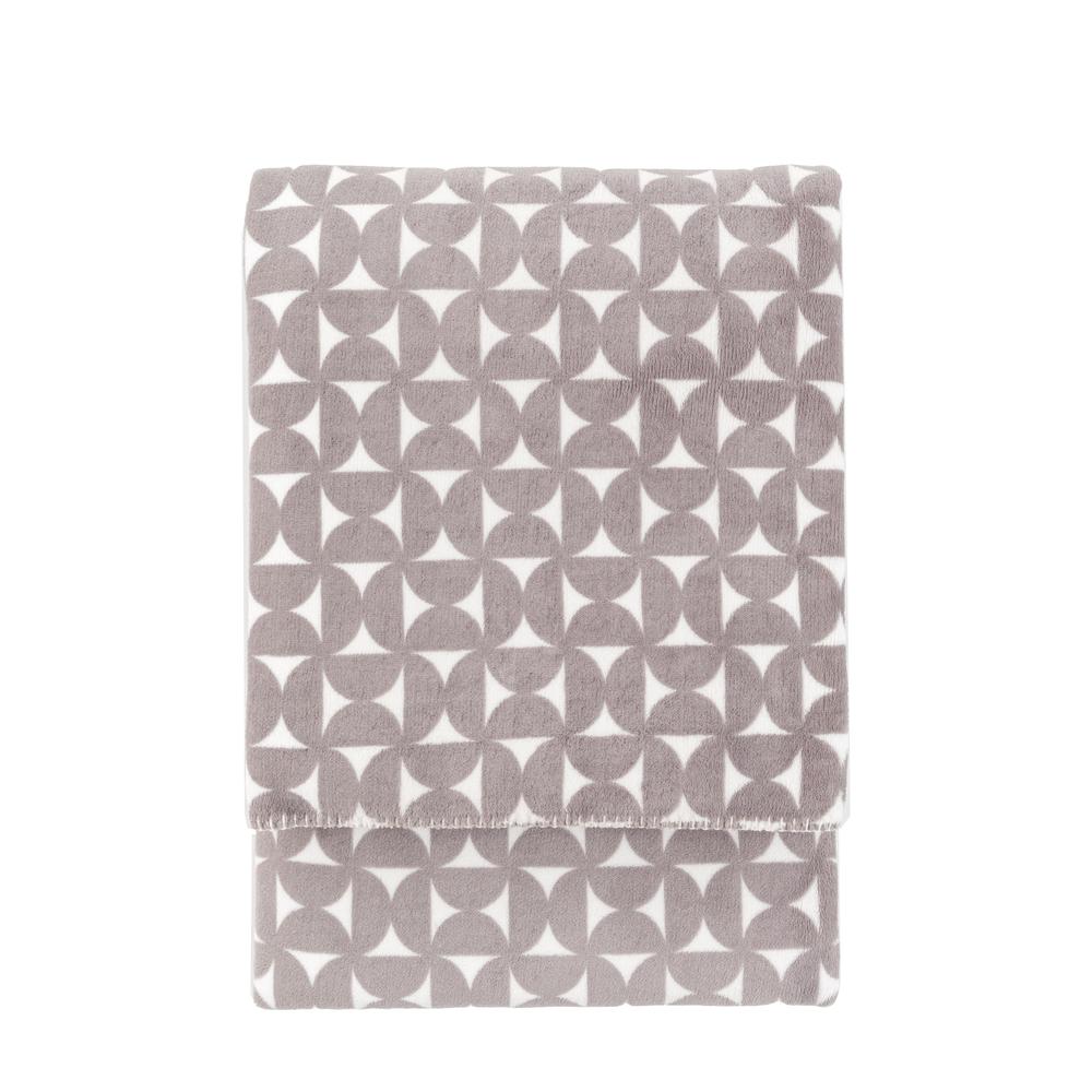 Modern Flannel Throw Grey
