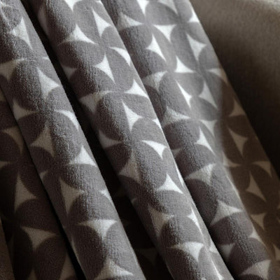 Modern Flannel Throw Grey