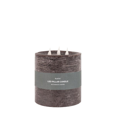 3 Wick LED Candle Mocha