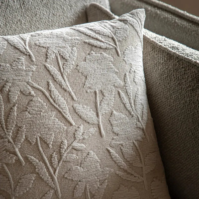 Ewen Floral Cushion Taupe