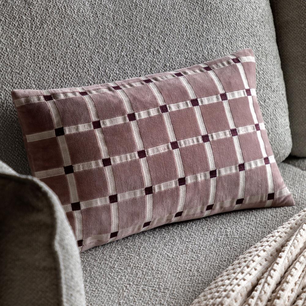 Sana Velvet Cushion Mauve