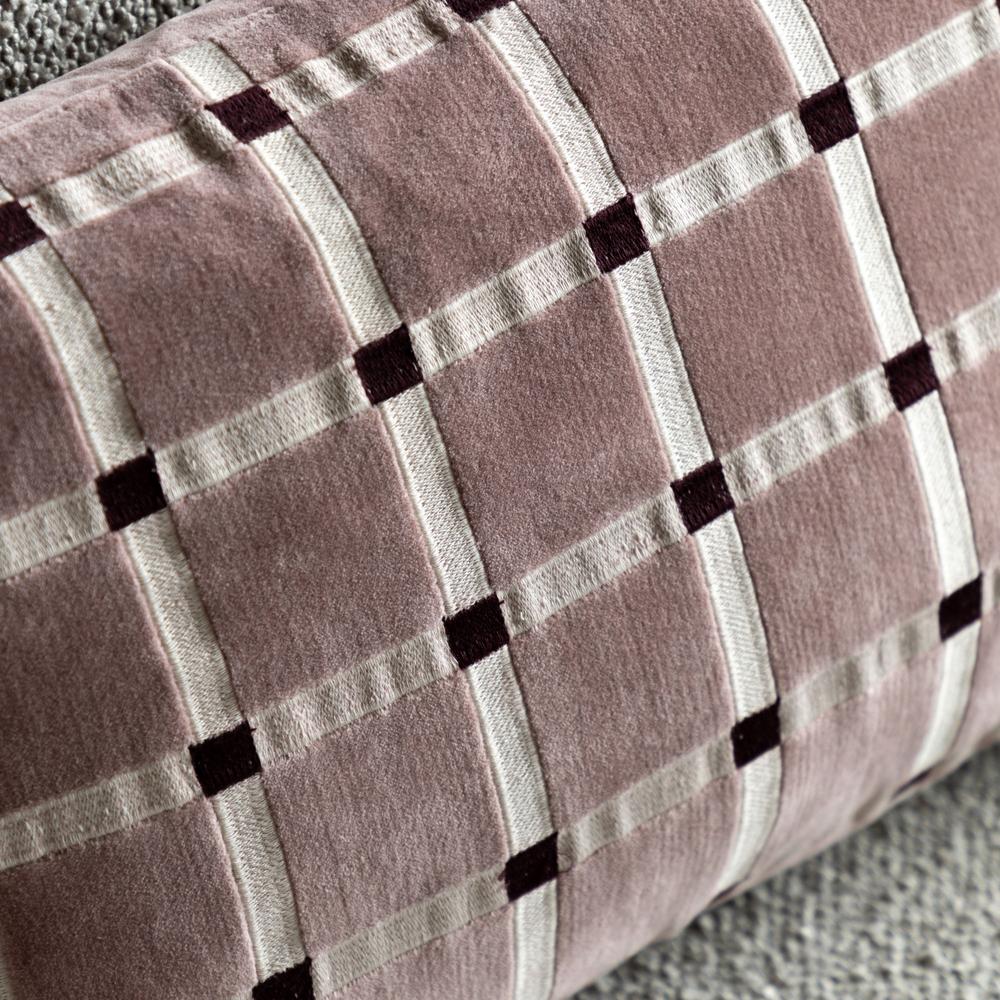 Sana Velvet Cushion Mauve