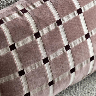 Sana Velvet Cushion Mauve