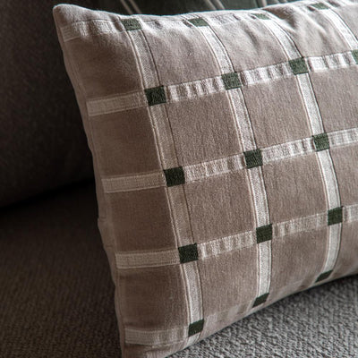 Sana Velvet Cushion Taupe