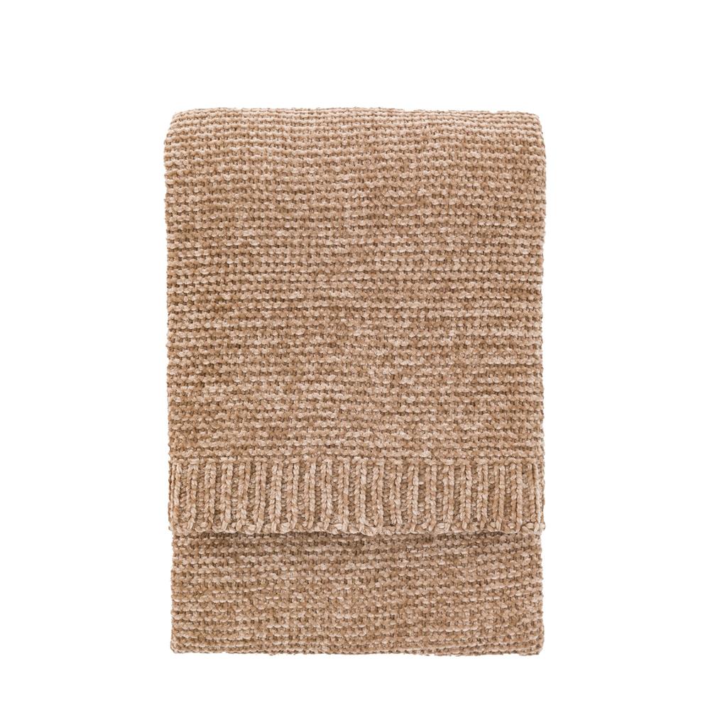 Deco Luxe Taupe Chenille Throw