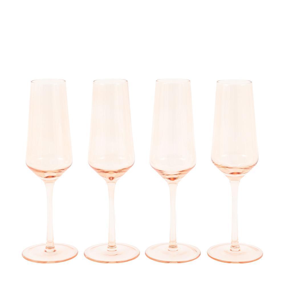 x4 Flute Glass Amber