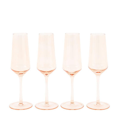 x4 Flute Glass Amber