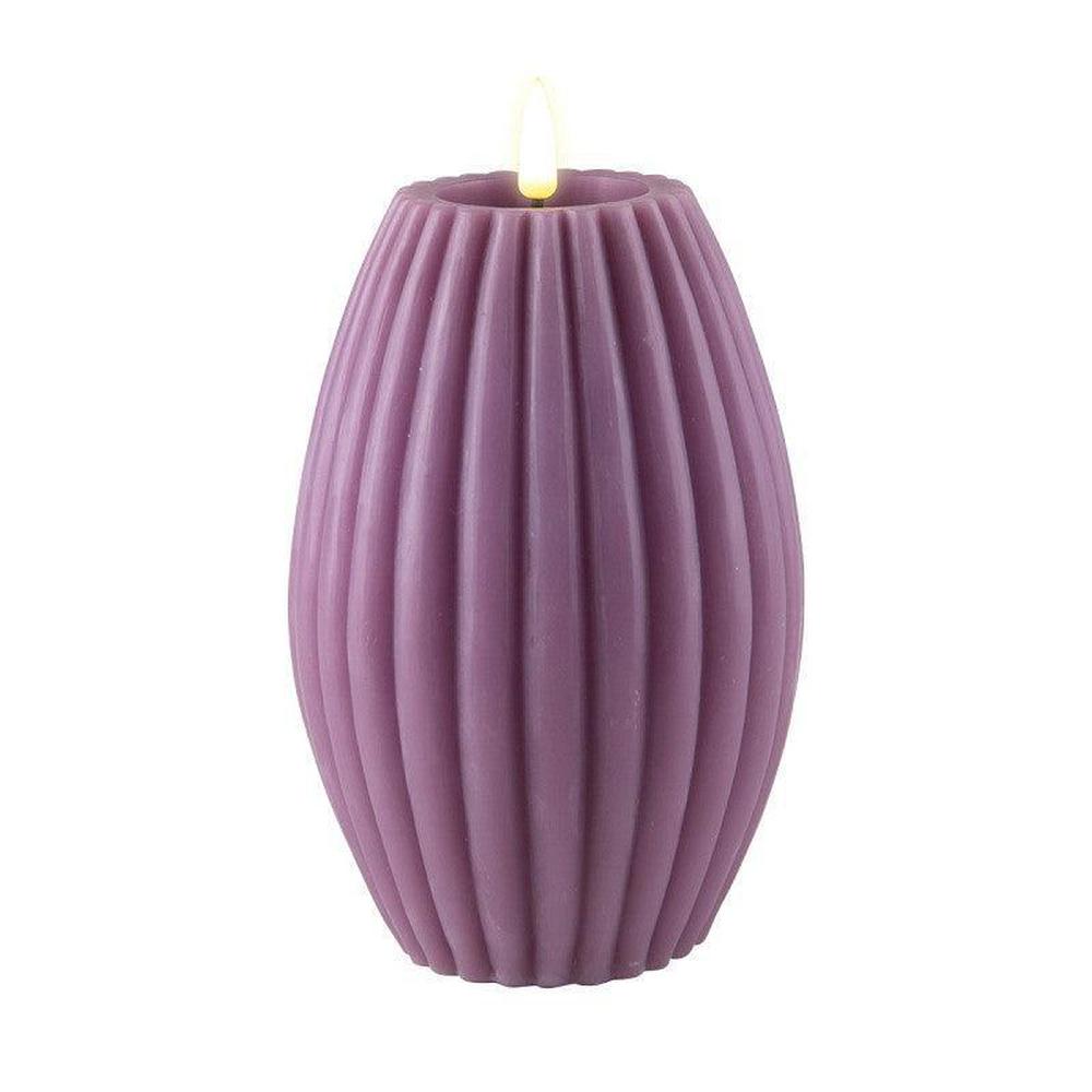 x4 LED Rill Candles Lilac & White