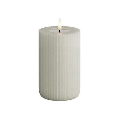 x6 LED Stripe Candles Sand