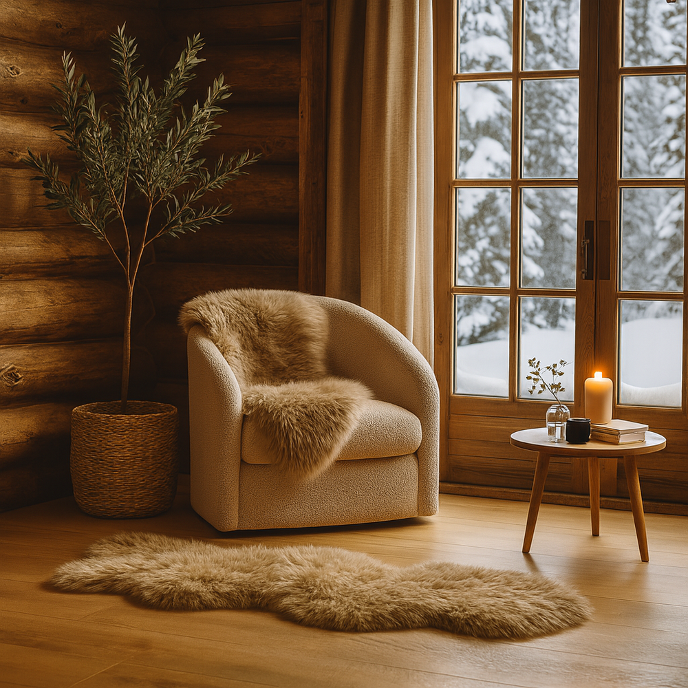 Double Oyster Sheepskin Rug