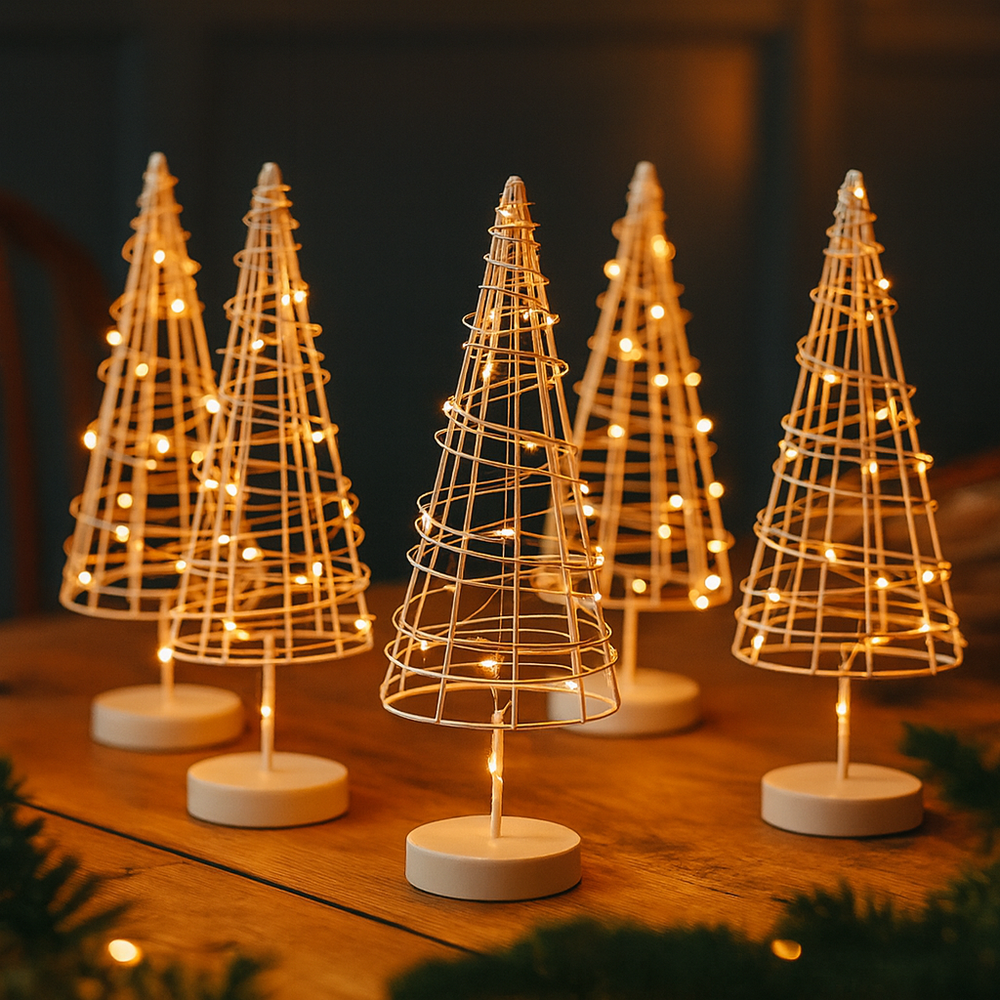 x12 Table Tree Lights White