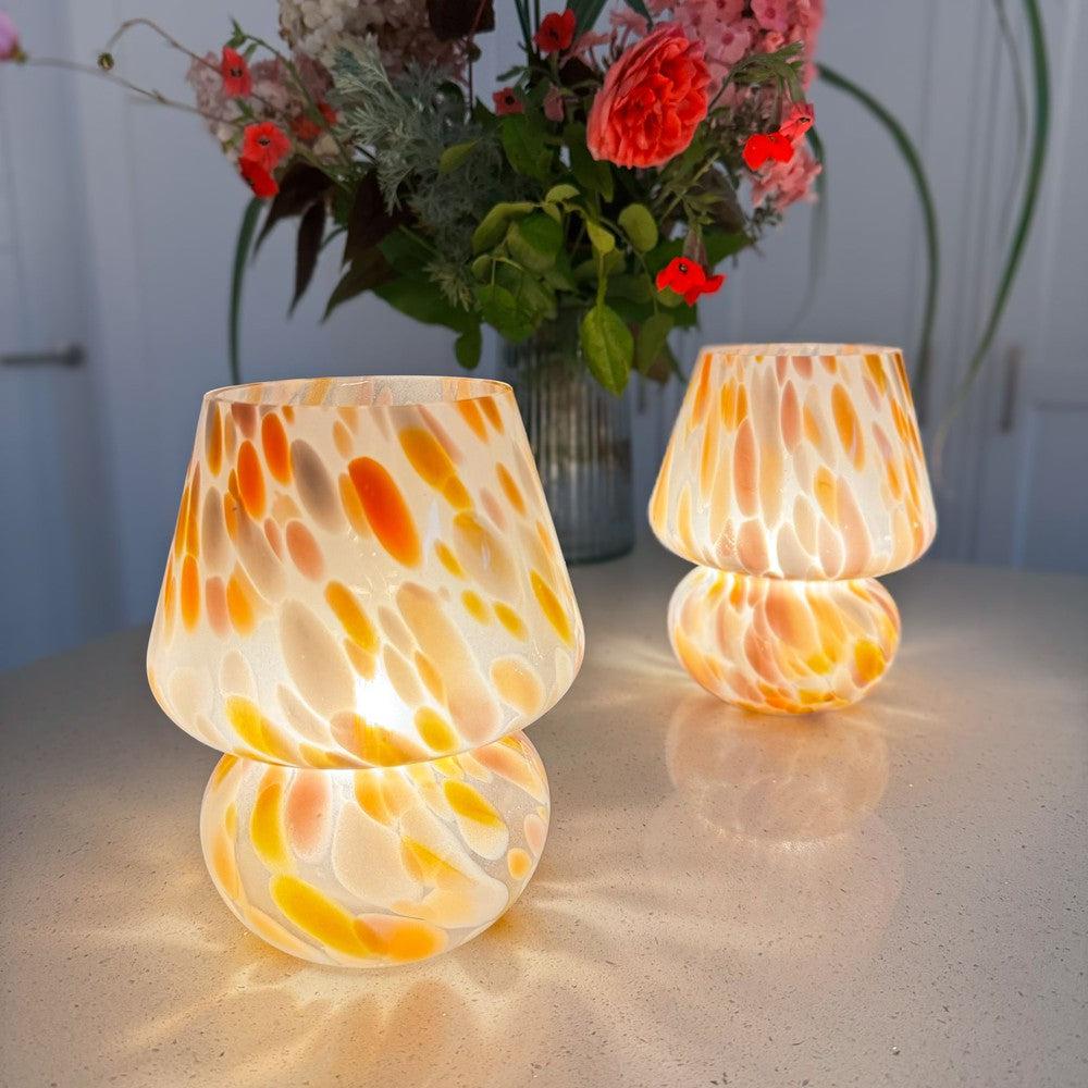 x2 Joy Lamps Speckled Nude