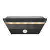 x3 Agena Solar Wall Light Black