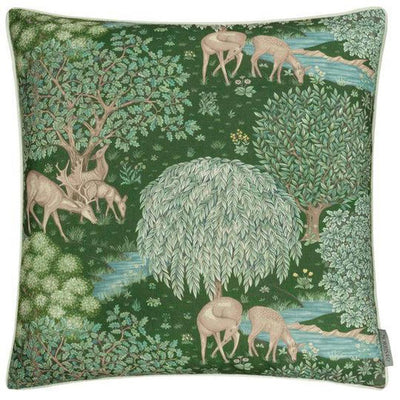 Morris & co Brook Outdoor Pillow Forest Green