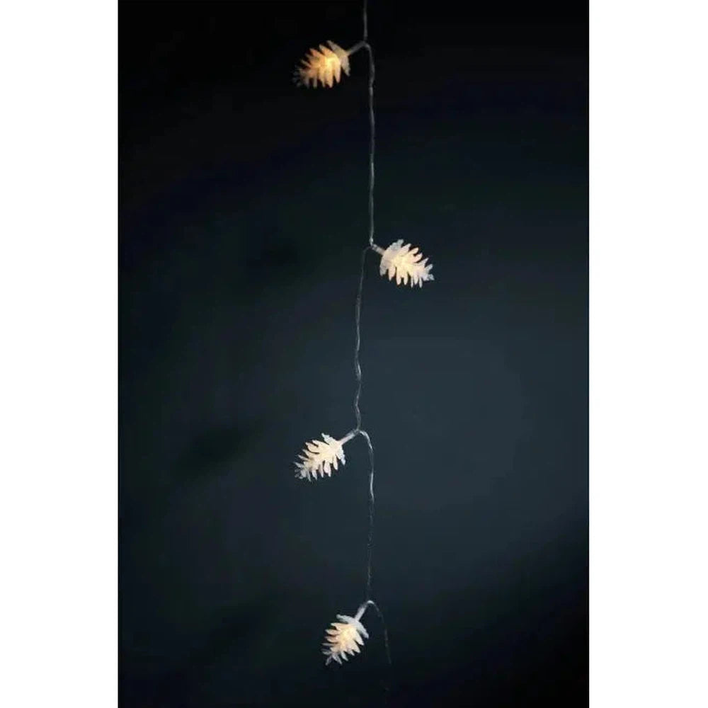 x6 Pinecone Garland Lights Clear