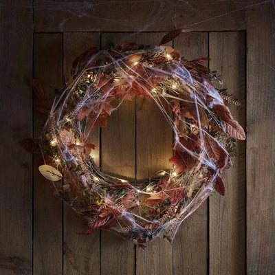 Pre Lit Maple Leaf Fall Wreath