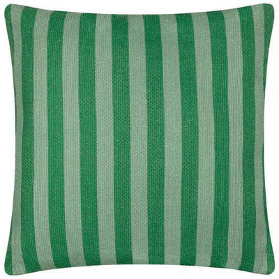 Deck Stripe Woven Outdoor Pillow Green