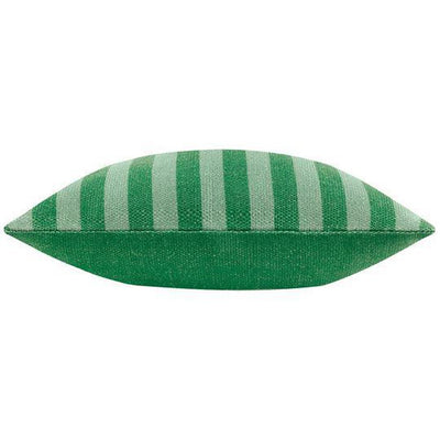 Deck Stripe Woven Outdoor Pillow Green