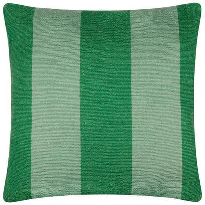 Deck Stripe Woven Outdoor Pillow Green