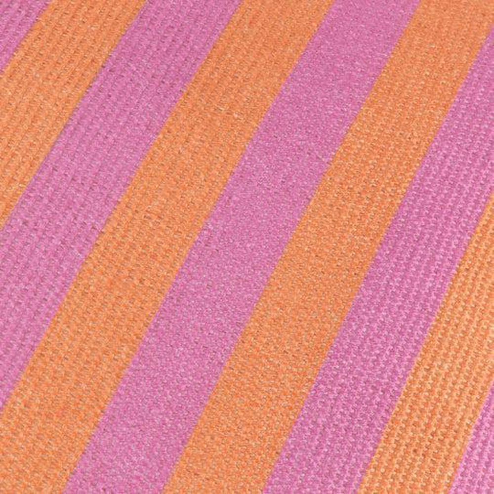 Deck Stripe Woven Outdoor Pillow Orange Pink