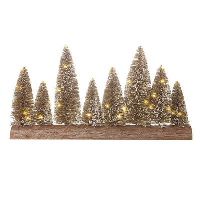 x2 Dark Brown Forest Scene Lights