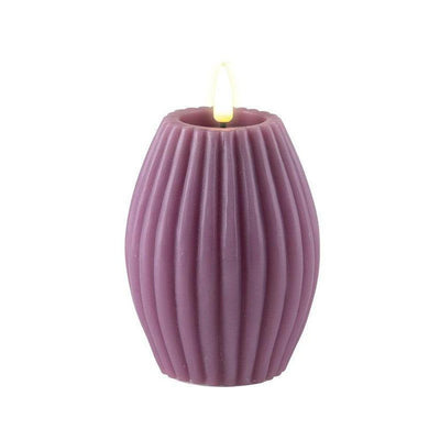 x4 LED Rill Candles Lilac & White