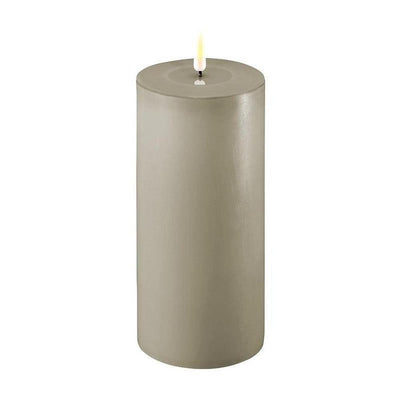 x6 LED Lux Pillar Candles Sand