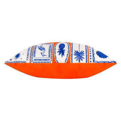 Frieze Outdoor Pillow Coral Blue