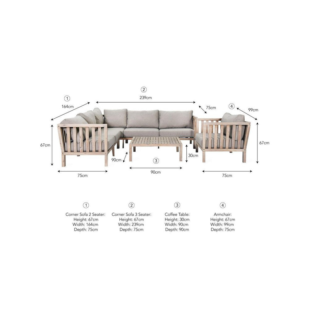 Porthallow Corner Sofa Set