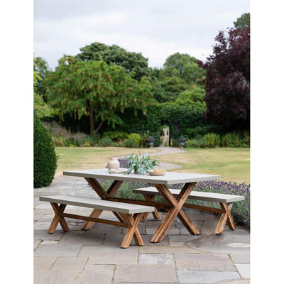 Burford Table and Bench Set Natural