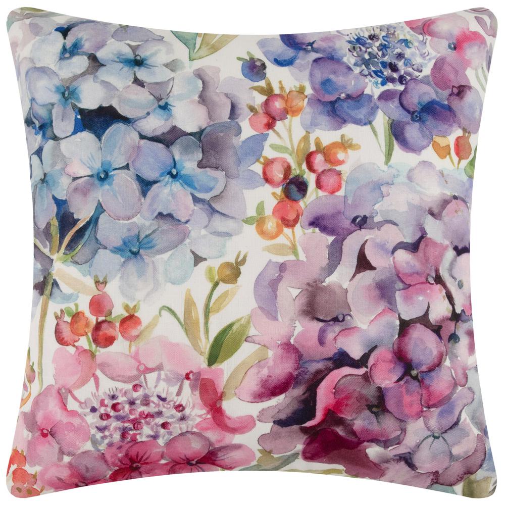 Hydrangea Outdoor Pillow Purple