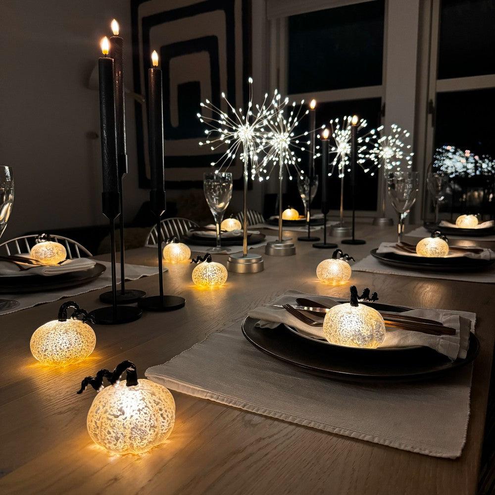 x24 Mini Antique LED Glass Pumpkins