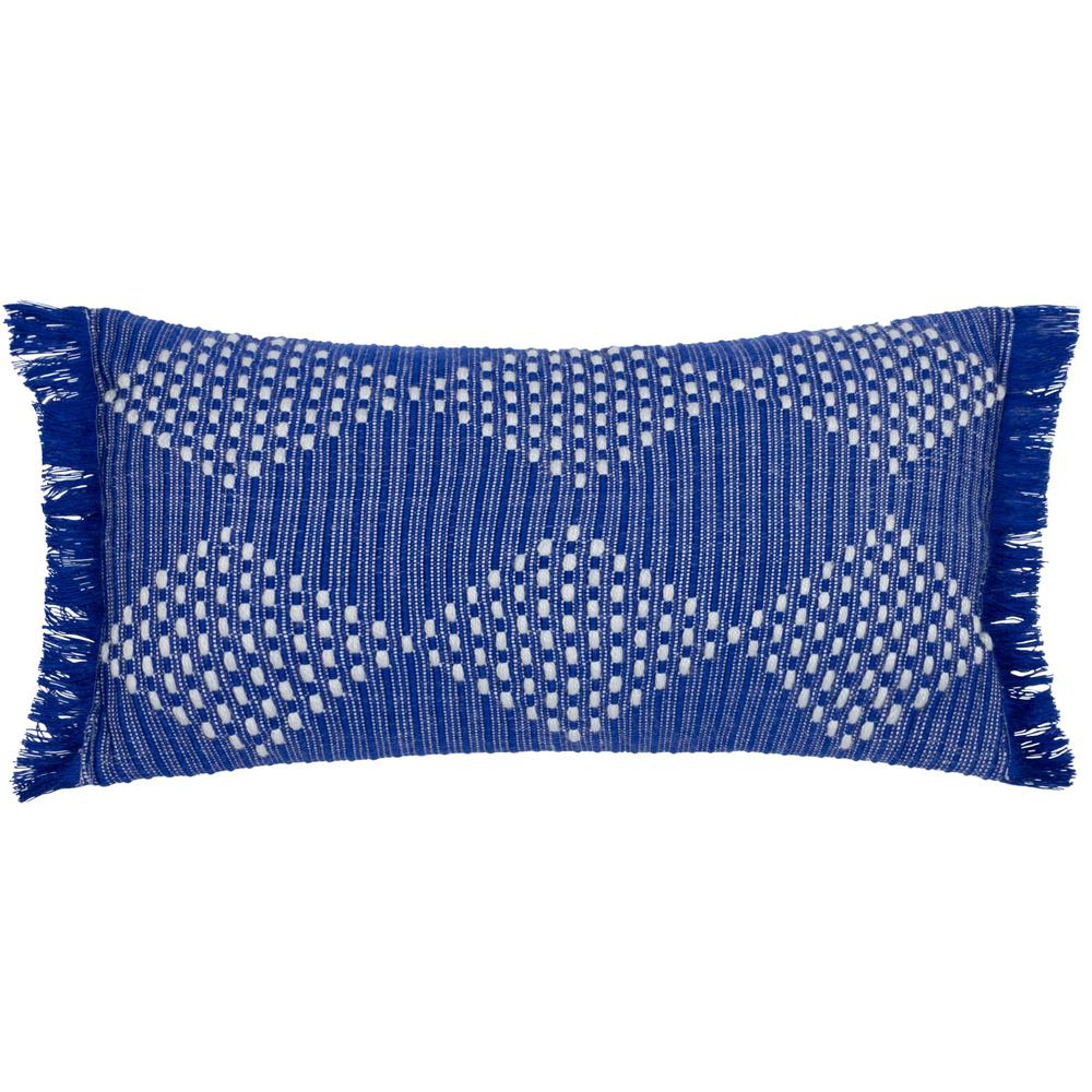 Kadie Outdoor Woven Pillow Cobalt