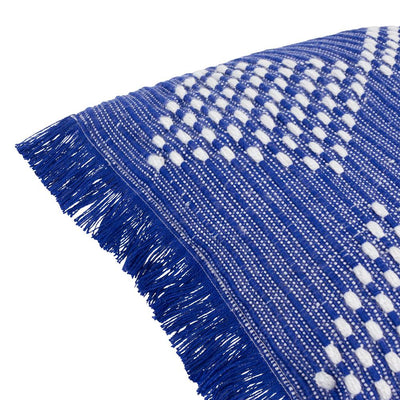 Kadie Outdoor Woven Pillow Cobalt